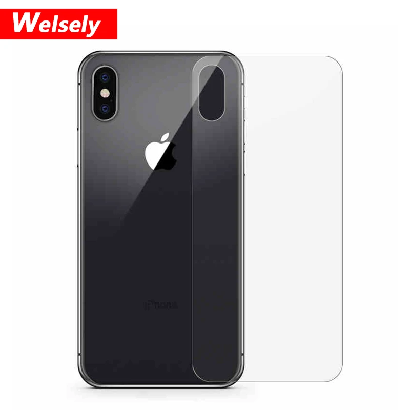 Welsely Ultra thin Premium Back Cover Slim Pellicola Tempered Glass Film Rear Protector Pelicula For Apple iphone xs max Guard | Мобильные