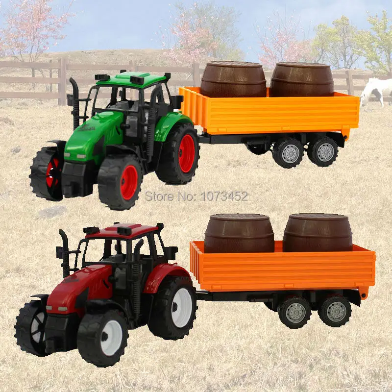 

Big size friction power Farmer truck toy farm tractor play set non-toxic ABS plactic car model vehicle toy gift for boy