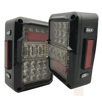 

2019 New Pair Running Brake Turn Signal Light White Reverse Lamp Auto Accessories LED Tail Lights For Jeep Wrangler JK 07~16