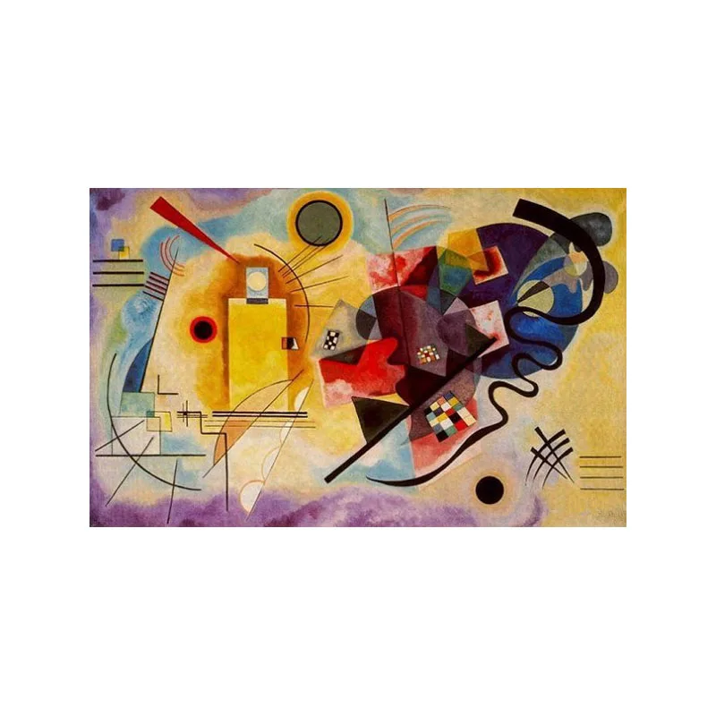 

Handmade Canvas Painting Contemporary Abstract Oil Paintings On Canvas Yellow Red Blue Yellow Canvas Wall Art Home Decoration