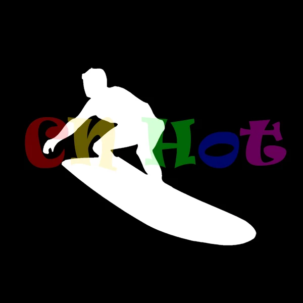 

Surfer Sticker Surf Board Water Ocan Wave for Car Decal Window Vinyl Graphic Cool