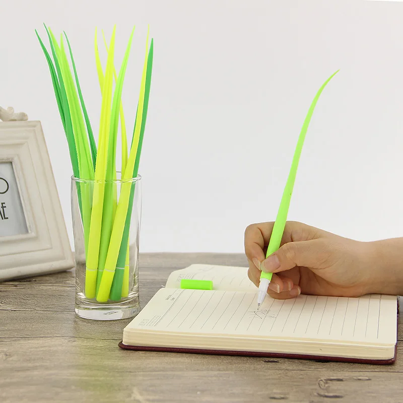 6 шт. декоративная гелевая ручка для письма|pens supplies|pen grassgreen gel pen |