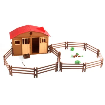 

Farm Stable Playset Farmer Set Pretend Play Toy Scene Model Game Toy Children's Educational Toy Funny for Boy and Girl