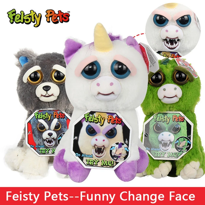 feisty pets soft toys for children plush stuff stuffed animals anime rabbits Bear Dog Panda unicornio unicorn unicorno keychain