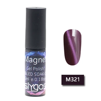 SLYGOS 6 мл УФ светодиодный магнитный Гель-лак для ногтей кошачий глаз долговечный Портативный Магнитный Гель-лак для маникюра и педикюра - Цвет: M321