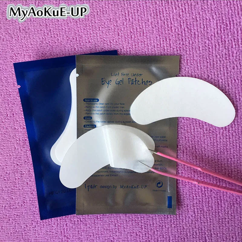 

50pairs Cosmetic Eye Patches Eyelash Extension Soft Under Eye Paper Patches Eye Pad For Eyelash Extension Makeup Tools