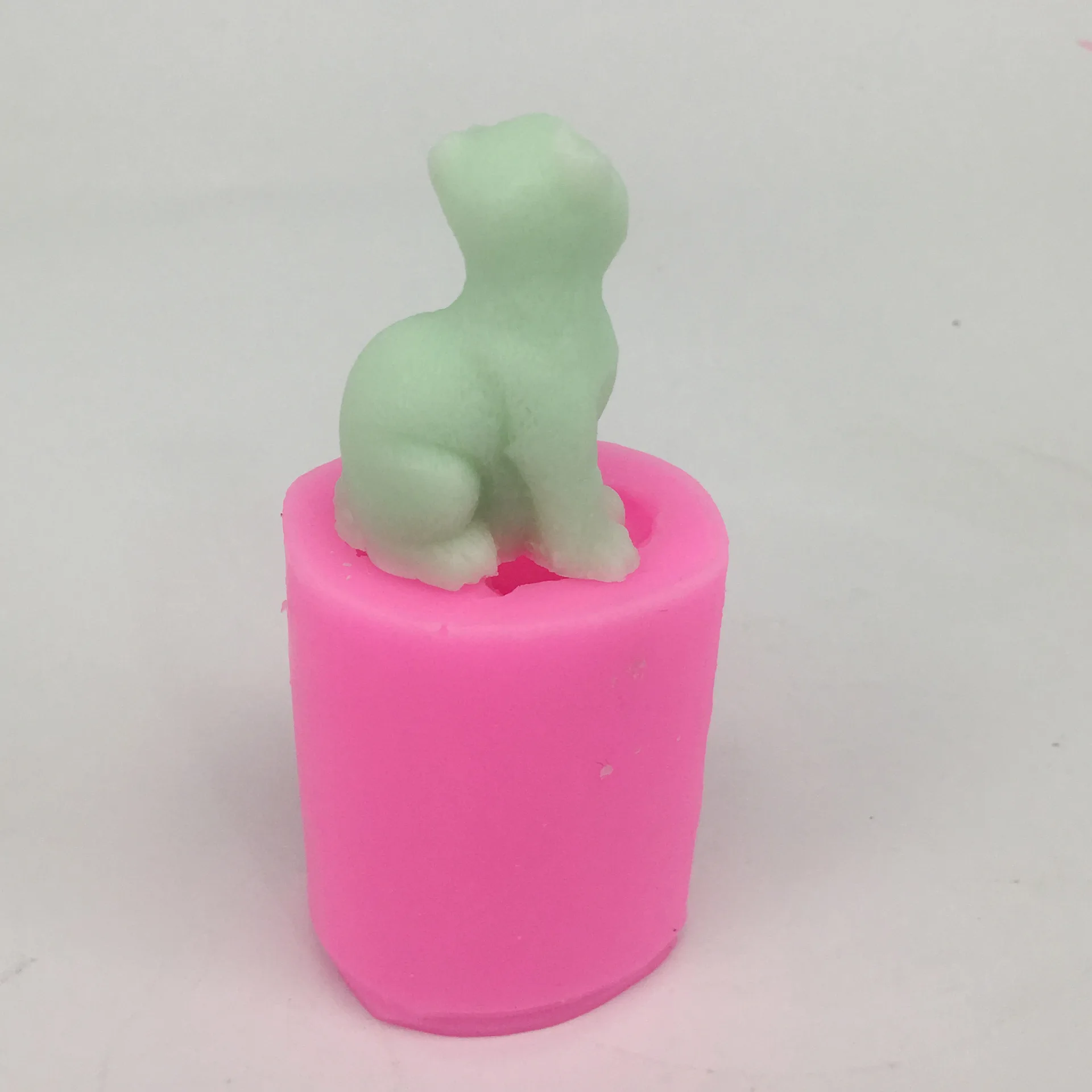 DIY Lovley маленькая свеча кошка форма для мыла шоколада 3D Декоративные мыльные формы