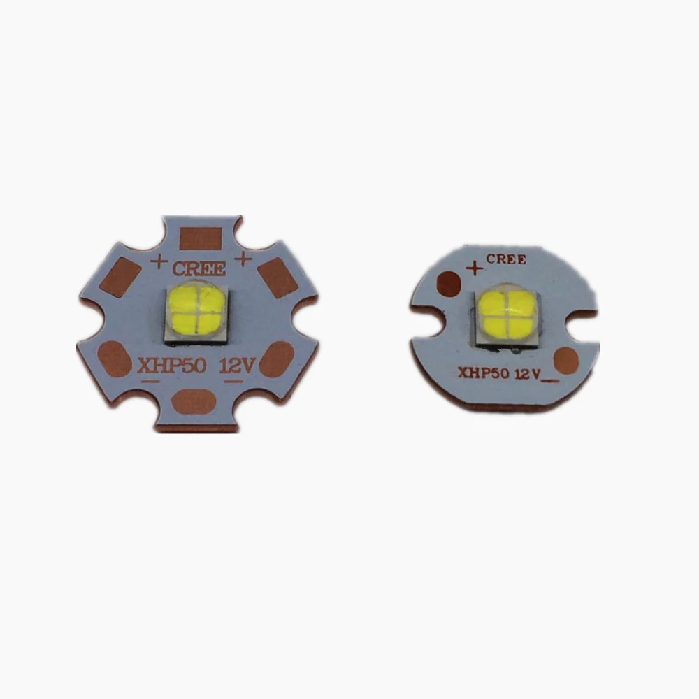 Cree emisor de bombilla LED XHP50, Chip de luz J2 1A con 16MM, 20MM ...