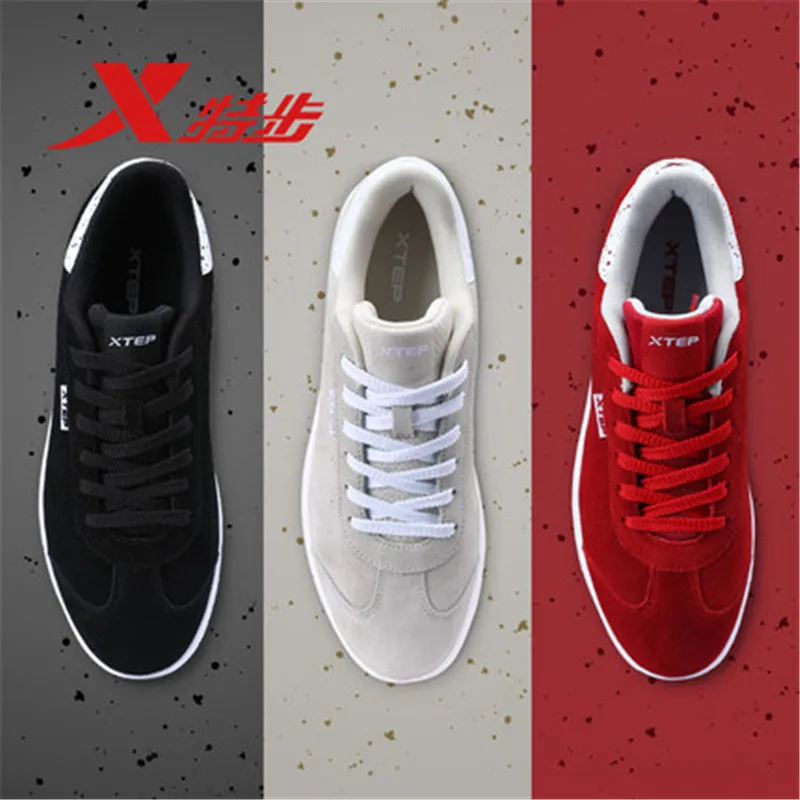 XTEP Retro Cool Harajuku hip hop Classic Men's leather Sport