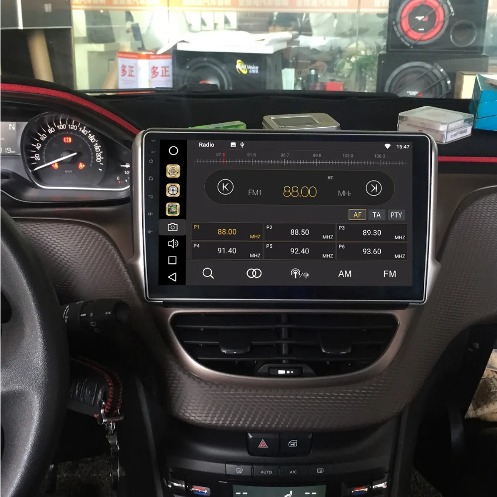 Discount Android 8.0 4GB 7.1 2GB RAM Car Radio Stereo GPS Navigation for PEUGEOT 208 2008 2012-2016 Car DVD Player Video Multimedia Video 4