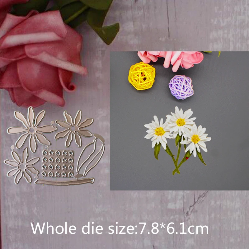 

Poinsettia flower Metal Steel Cutting Embossing Dies For Scrapbooking paper craft home decoration Craft 7.8*6.1 cm