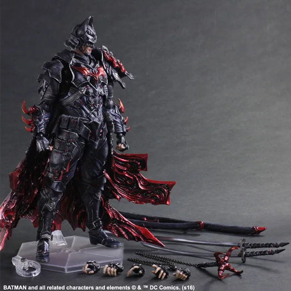 Square IX Play Arts Kai Оригинальная фигурка Bushido Batman высокое качество для