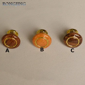 

10xKitchen Cabinet Drawer Knobs Mushroom Cupboard Handles Dresser Knobs Self-tapping Furniture Closet Cabinet Wooden Round Pulls