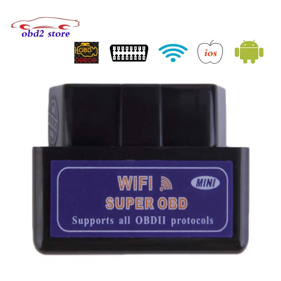 Mini ELM327 WiFi OBD2 Scanner ELM 327 Car Code Reader Diagnostic