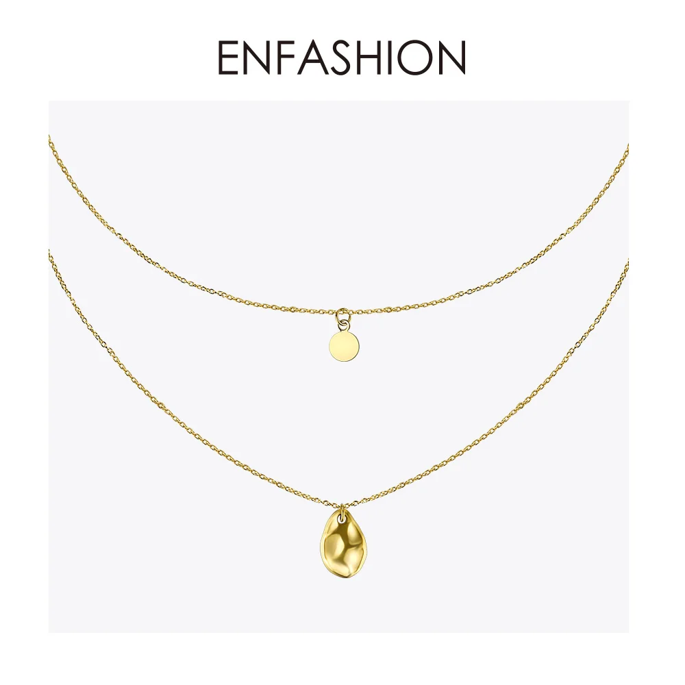 Enfashion многослойное ожерелье-чокер с блестками для женщин, праздничная массивная Длинная подвеска с кисточкой, цепочка, ожерелье, ювелирные изделия, PM193007
