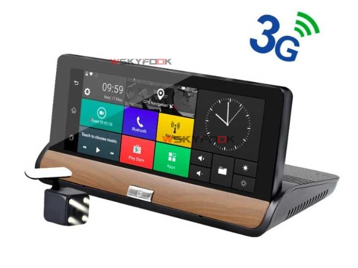 

7"Touch Android 3G Rearview Mirror DVR GPS WIFI car video recorder auto dash camera FHD 1080P Dual Camera ROM 16GB