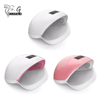 

50W Dual UV LED Nail Lamp Nail Dryer Gel Polish Curing Light With Bottom 30s/60s/90s Timer LCD Display Physiotherapy Nail Tools