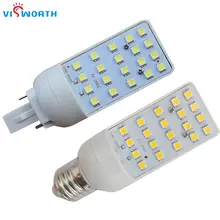 G24 Led Lamp E27 Base Bulbs 5W 7W 9W 12W Smd505 20Pcs Leds Spotlight 180 Degree Warm Cold White Corn Light