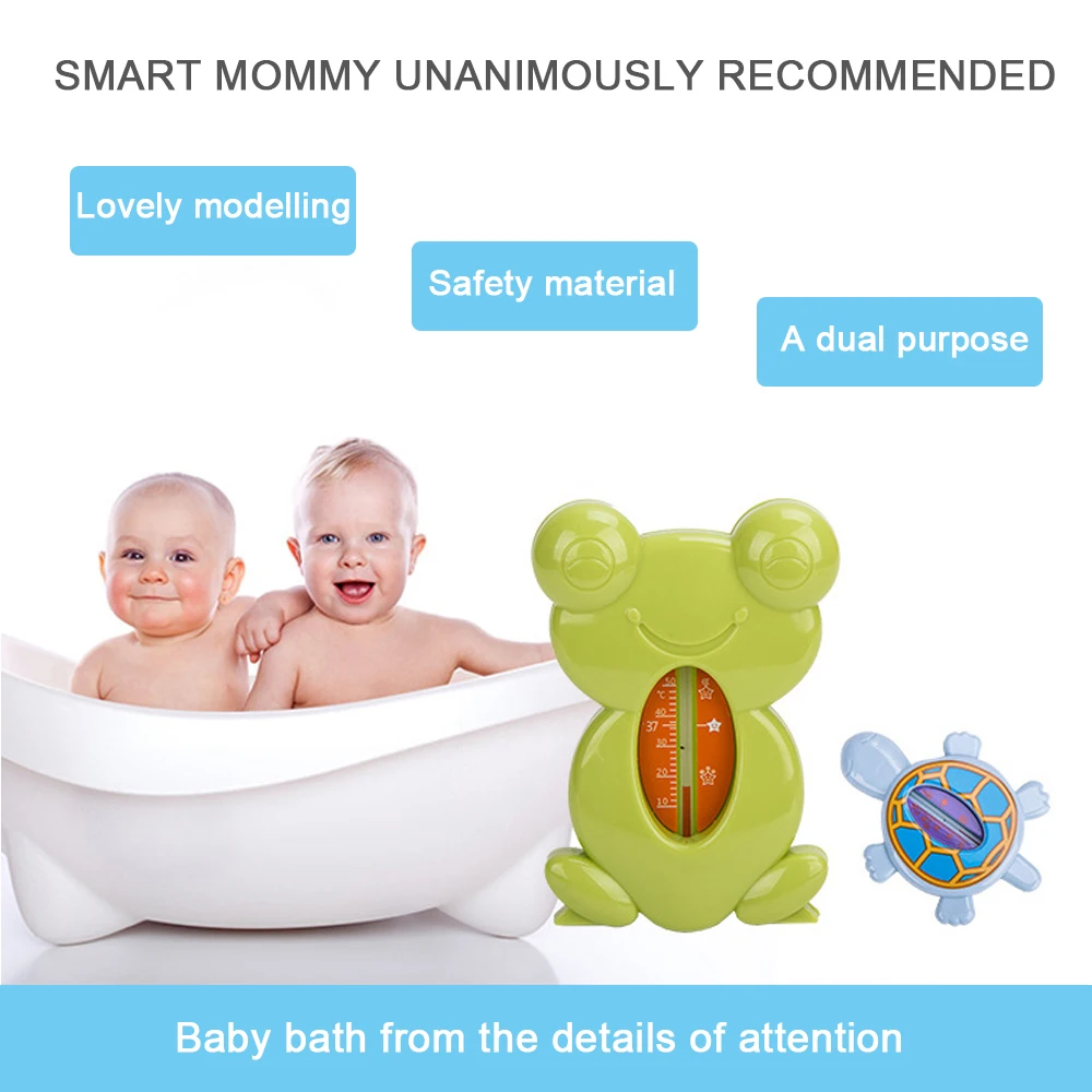 Baby Bath Take a Shower Thermometer Cartoon Animal Elephant Frog Shape Pink Blue Yellow Green Baby Water wireless Thermometer (14)
