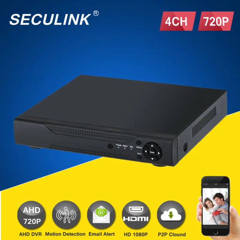 Главная HD 4 канала AHD 720 P 960 H HDMI 1080 безопасности dvr 4ch аудио видеонаблюдения
