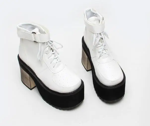 Talons Épais Femmes 2018 Noir as As forme Haut De Pictures Martin Pictures Talon Blanc Plate Mode Nouvelle Bottes Cheville Et 11wfxzq7