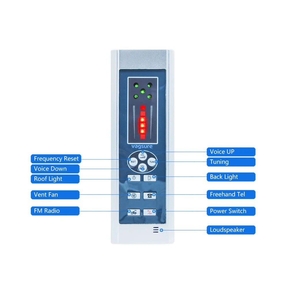 New 1set ( Controller+Transformer+Vent Fan+Speaker+Light) Radio FM Control For Shower Cabin Parts Electric Shower Parts