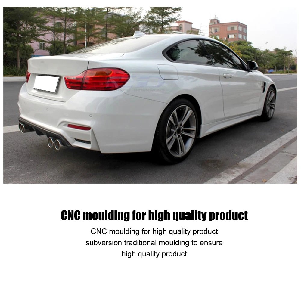 Авто Стайлинг автомобиль frp задний диффузор спойлер для BMW F80 M3 F82 F83 M4 Купе Седан