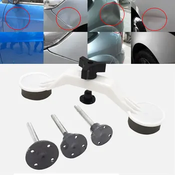 

4 Pcs Car Dent Repair Kit Removal Paintless Dent Repairing Puller Tool Suit Removal Glue Tabs Hand Repair Tools Bridge Puller