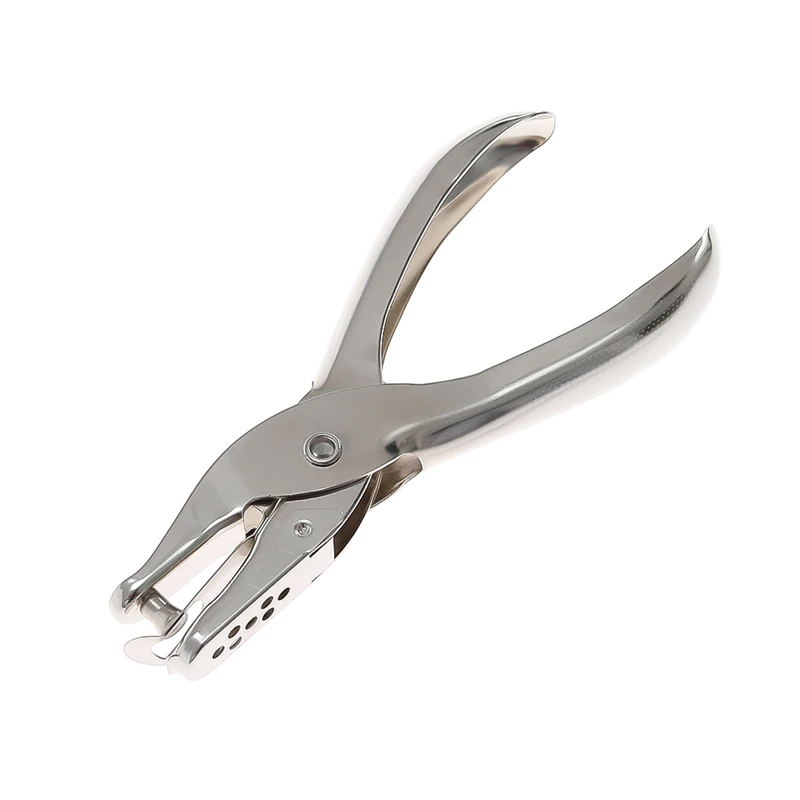 1 pc Paper Punch Stationery Metal Hand with Single Hole Punching Pliers