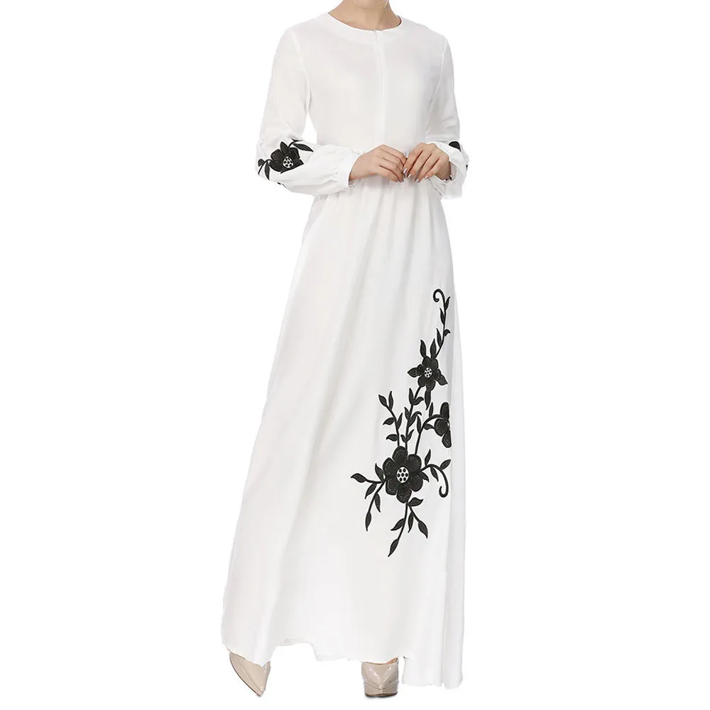 KLV мусульманская одежда Abaya женское повседневное кимоно с принтом Свободное