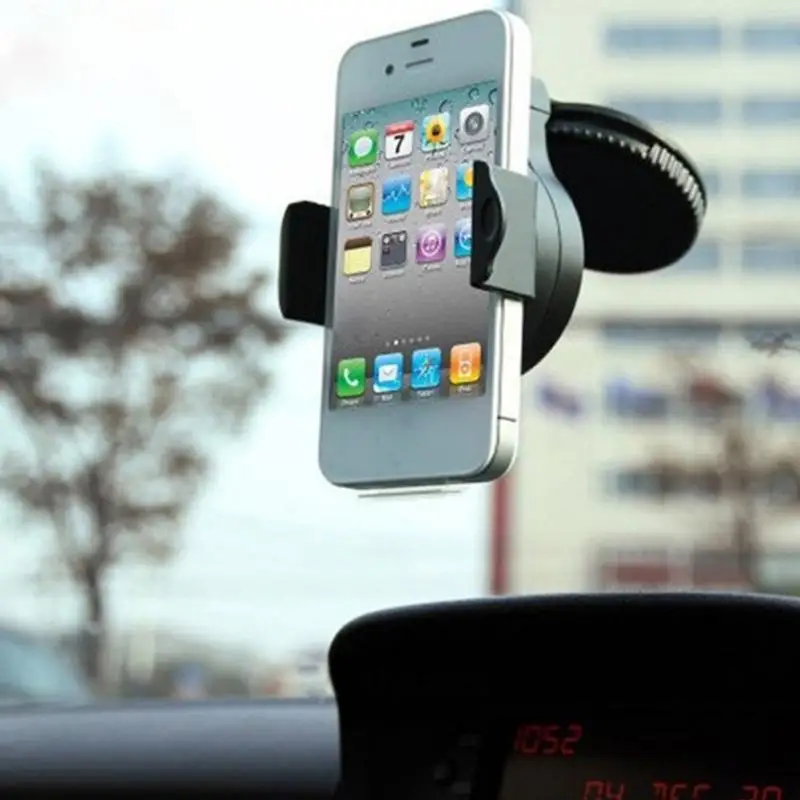

Hot Sale Mini Universal 360 Suction Cup Mobile Vehicle Support Car Windshield Mount Holder Bracket For iPhone 6/5/4 Phones Note