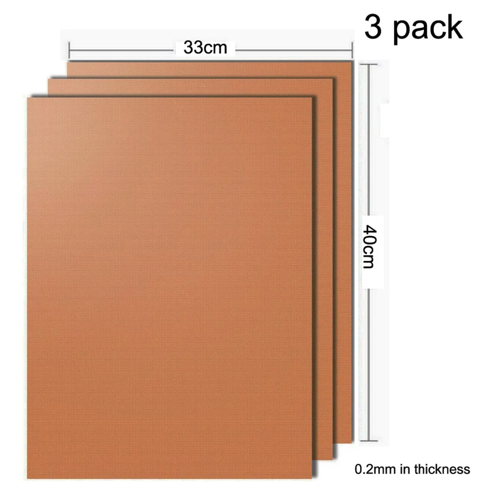 

Copper Grill Mat Set of 3 Non-stick BBQ Grill & Baking Mats & Reusable & Easy to Clean - grill mat serve kitchen & Outdoor