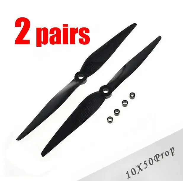 

Free Shipping 2pairs 1050 Full Carbon fiber propellers CW CCW props 10*5 inch for RC Drone Multicopter Kvadrokopter