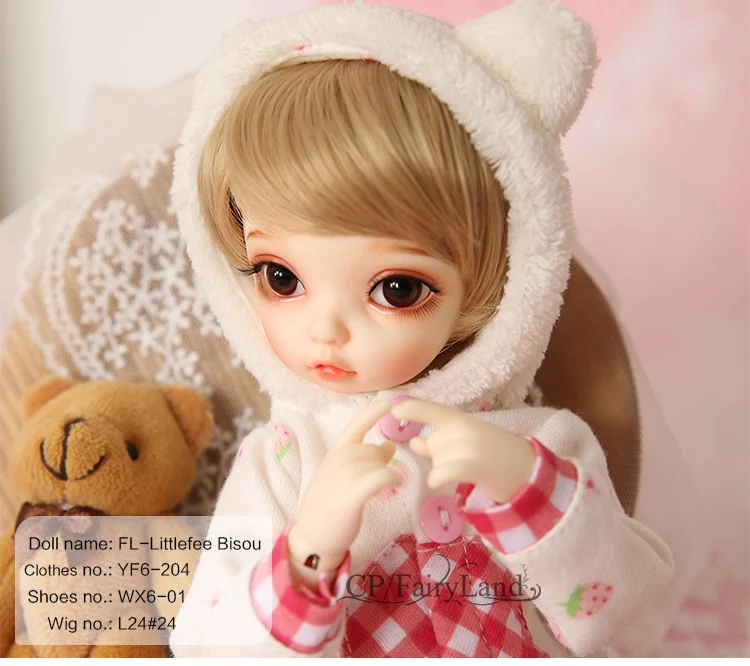 Fairyland littlefee Bisou 1/6 bjd sd dolls model girls boys eyes High Quality toys shop resin