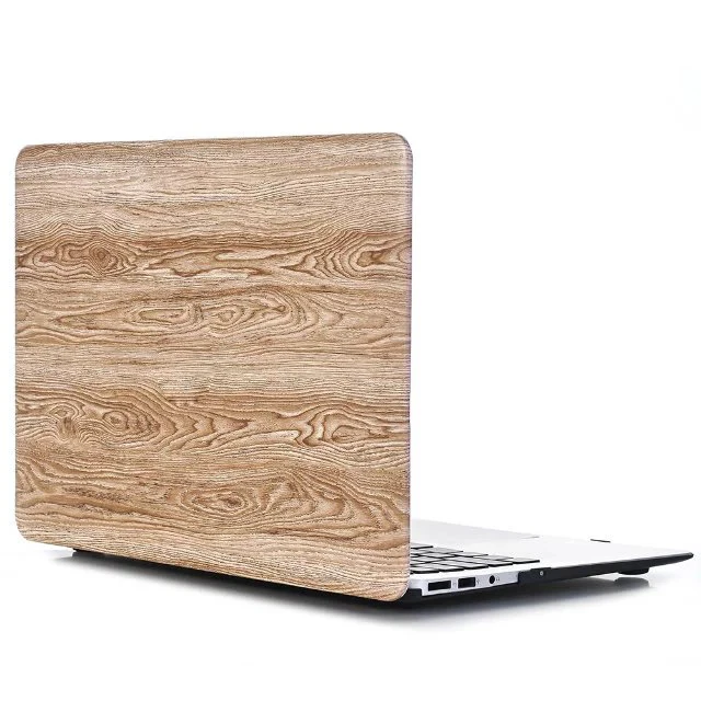 

New Coque For Macbook Pro 15 2018 2016 A1707 A1990 Wood Grain Case PVC Funda for Macbook Air Pro Retain 11 12 13 15 Wooden Case