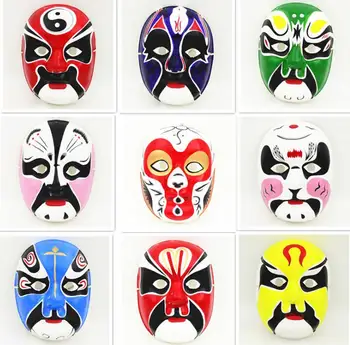 

30pcs Ethnic Beijing Opera Party Mask Masquerade Masks Mens Decorating Full Face Paper Pulp China Crafts Wholesale SN1089