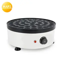 Mars 110v 220v электрические poffertjes кастрюли 50 отверстий голландские мини детские машины для блинчиков вафельница железная вафельница