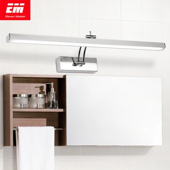 

Led mirror light stainless steel AC85-265V Modern Wall light bathroom wall sconces swing Head mirror wall lamp ZJQ0006