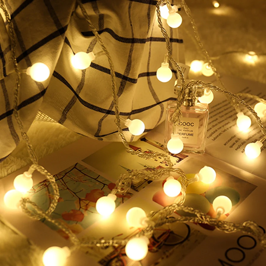 Thrisdar Outdoor 10M 20M 30M Festoon Globe Ball LED Fairy String Light Waterproof Backyard Garden party wedding Holiday Light Thrisdar Outdoor 10M 20M 30M Festoon Globe Ball LED Fairy String Light Waterproof Backyard Garden party wedding Holiday Light