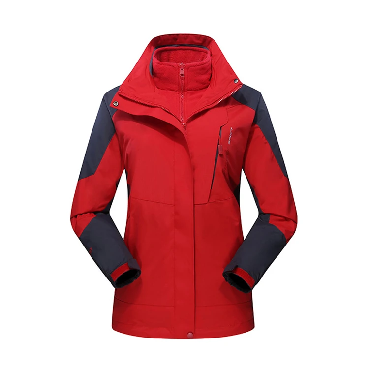 Зимняя походная куртка для мужчин и женщин из 2 предметов, водонепроницаемая теплая ветровка для спорта на открытом воздухе, мужские пальто VA547