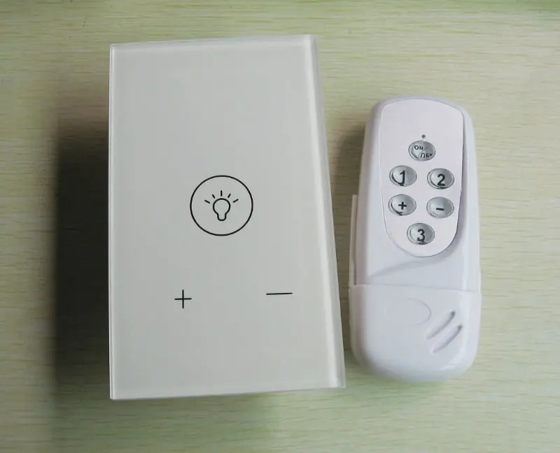 Free shipping US Standard 1 Gang wireless remote control Dimmer Wall