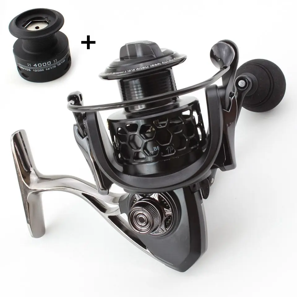 All metal Fishing Reel 14BB+1 Bearing Balls 5.1:1 1000-7000 Spinning Reel Boat Rock Fishing Wheel Travel Tackle