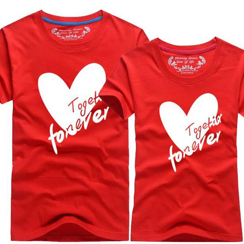 

One Piece Valentine Shirts 2017 Plus Size Korean T-Shirt Women Tops Summer Style T-Shirt Men T Shirt women tshirt Lovers Clothes