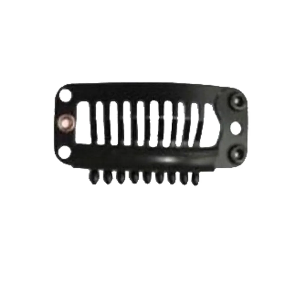 20Pcs Hair Extension Snap Clips Wig Grips Medium Remy Clip In 32mm Black Hair Extensions Synthetic