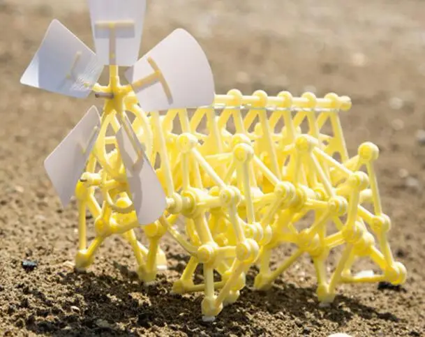 DIY 3D головоломка ветер мощь зверь ходунки мощность ed ходьба сборка strandbeest модели наборы робот игрушки ручной работы игрушки для экспериментов