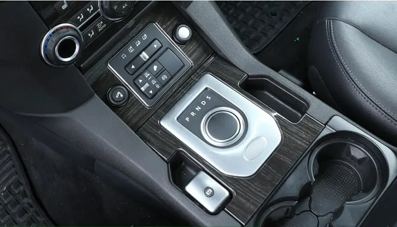 Роскошный интерьер формование темное дерево зерна консоль панельная Накладка для коробки передач отделка наклейки для Land Rover Дискавери 4 LR4