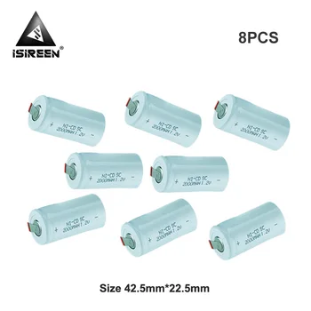 

Rechargeable Battery Cells 1.2V 2000mAh SC Ni-CD DIY Battery Packs Subc Ni CD Accumulator Electric Fingerprint Locks Razors
