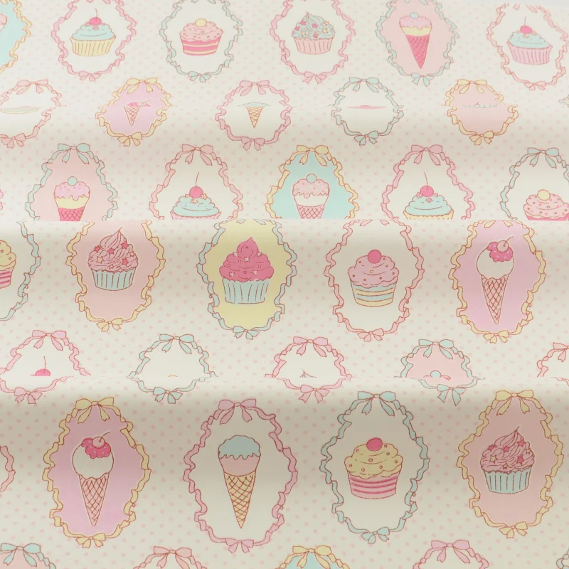 News Cotton Fabric Home Textile Sweet and Ice-cream Designs Sewing Cloth Decoration Bedding Scrapbooking Quilting Patchwork | Дом и сад