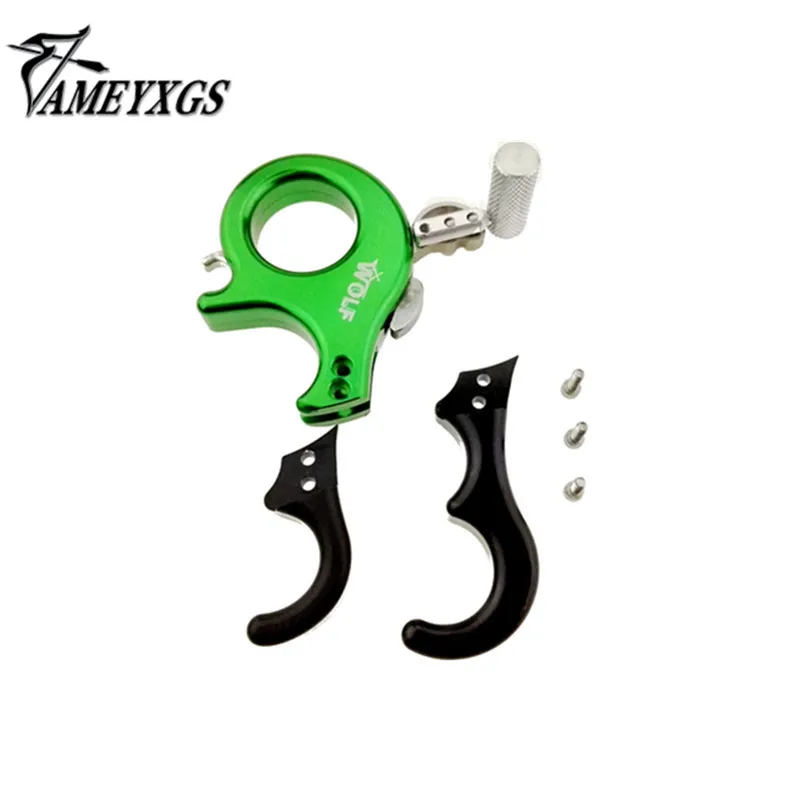 

1pc Archery Finger Release 3 And 4 Finger Release Aids Caliper Stainless Steel Right Hand Compound Bow Finger Release