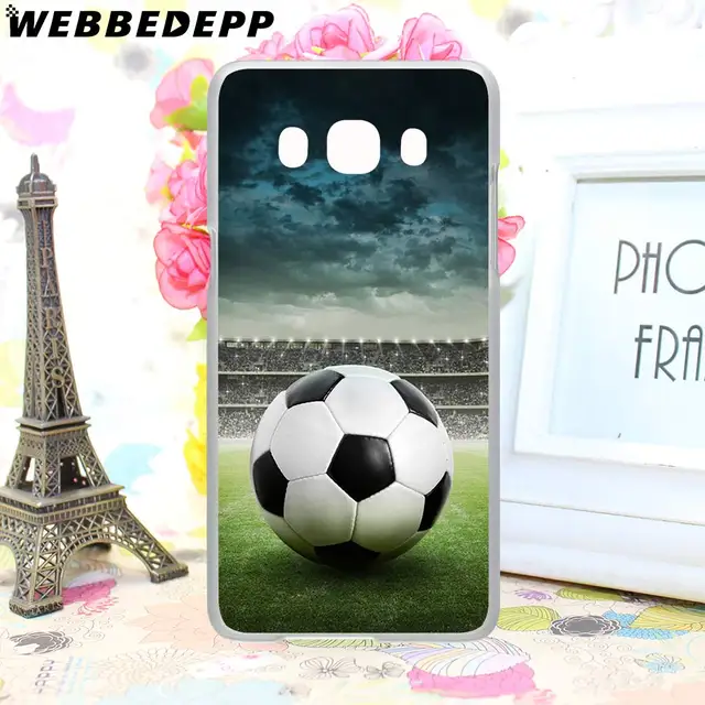 WEBBEDEPP Fire Football Soccer Ball Phone Case for Galaxy J1 J2 J3 J5 J6 J7(2015/2016/2017/2018